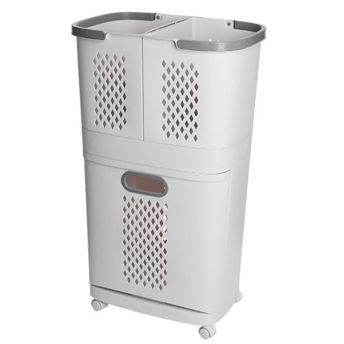 White compartment rolling - 3-compartment,