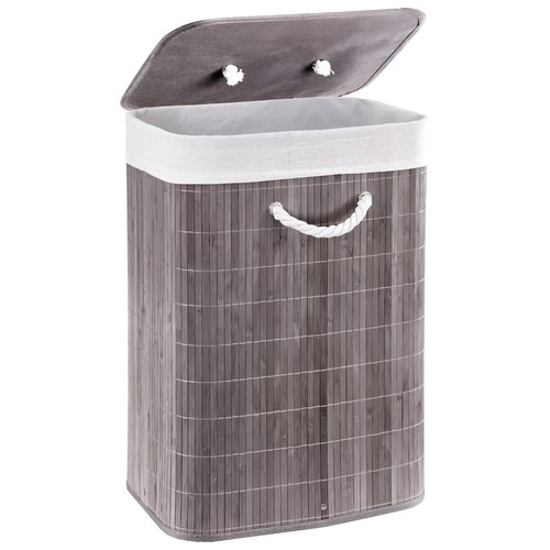 Bamboo laundry basket - bamboo, with