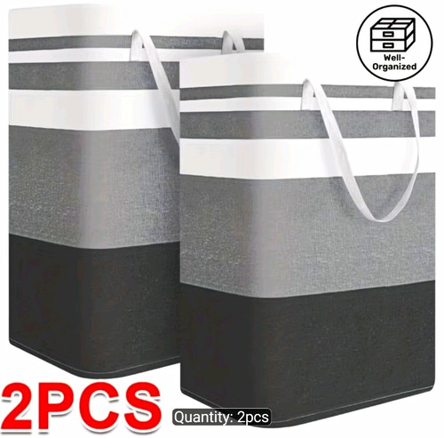 2pcs peva laundry hampers 72l - peva,