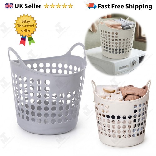Plastic laundry basket clothes - plastic,