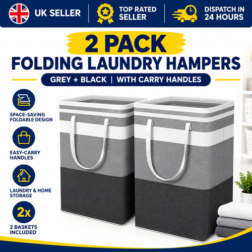 Pack laundry basket - 2, folding