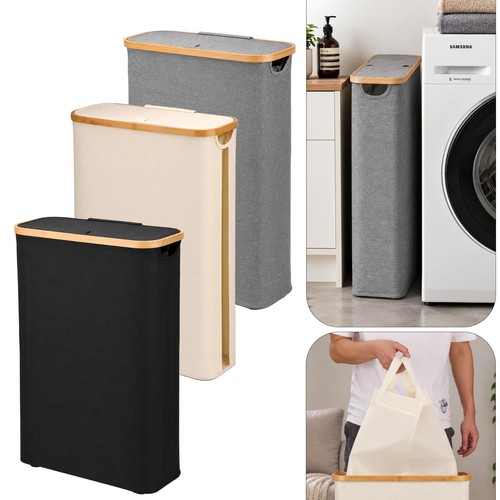 Slim laundry basket 51l narrow - basket,