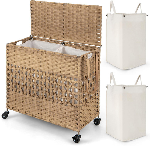 Laundry basket wheels 110l - on,