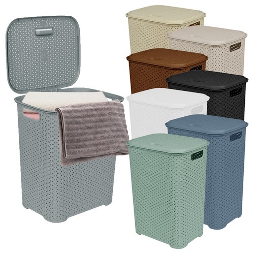65l large plastic hamper - 65l,