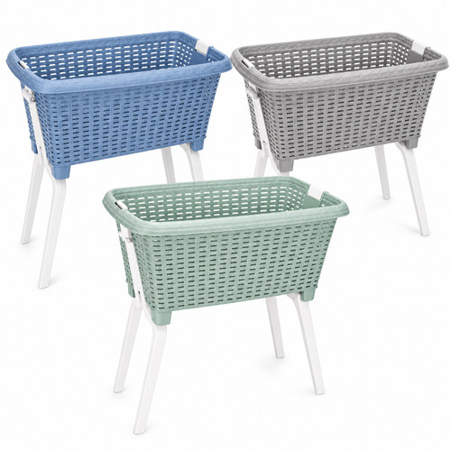 Large rattan effect laundry - rattan,