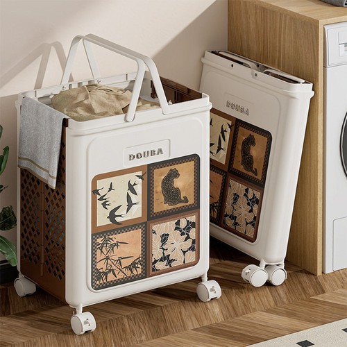 Foldable laundry hamper with - laundry,