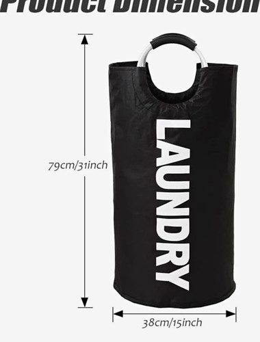 Foldable fabric laundry hamper - laundry,