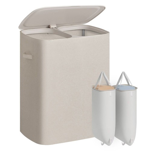 Beige 160l dual compartment - beige,