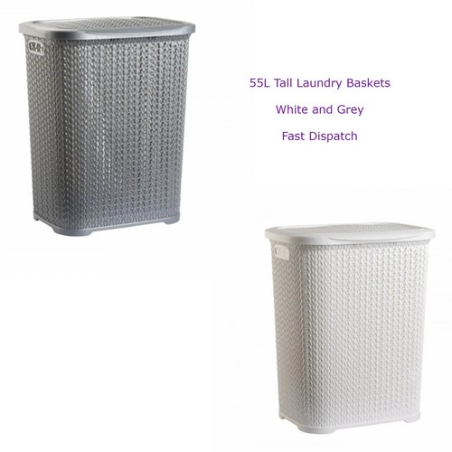 Large plastic laundry basket - large,