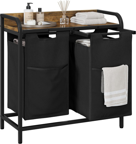 Laundry basket compartments - basket,