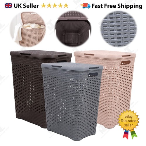 Large laundry basket with - laundry,