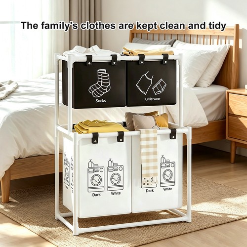 Compartment laundry hamper - 4,