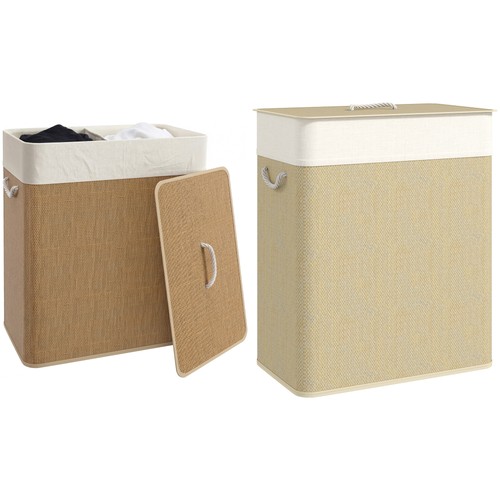 Homcom 100l bamboo - 100l, double