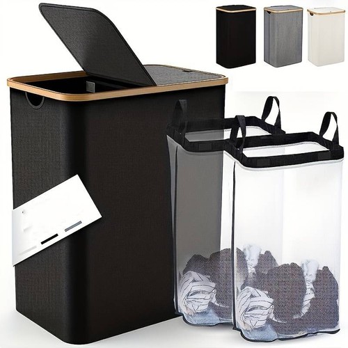 Laundry basket compartments - basket,