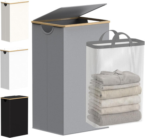120l laundry basket with lid - laundry,