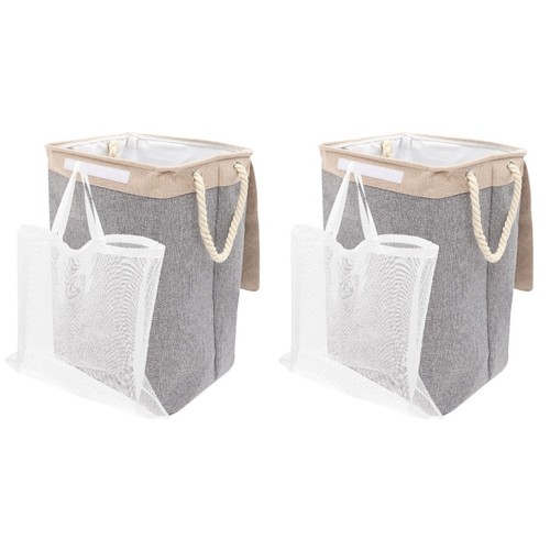 Large capacity grey laundry - large,