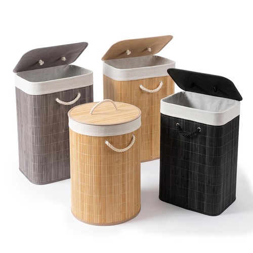 Bamboo laundry hampers with - laundry,