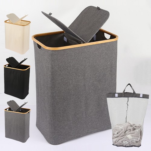160l laundry hamper with lid - 160l,