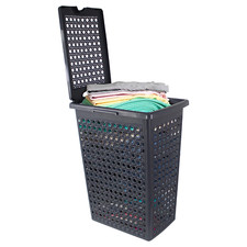 Plastic Laundry Hamper 48L