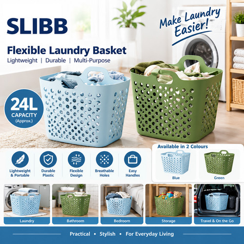 Slibb flexible laundry - slibb, basket
