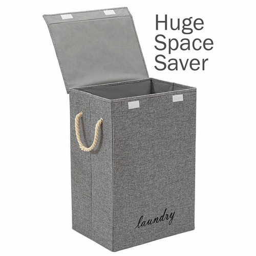 72l laundry basket folding bin - basket,