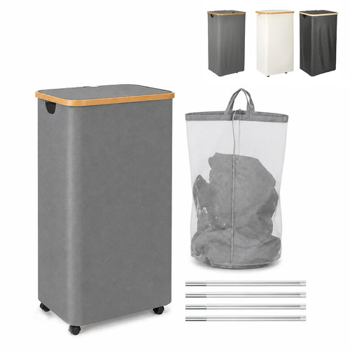 Laundry hamper with lid - hamper,