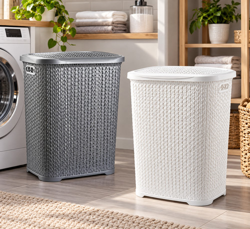 Large plastic laundry basket - large,