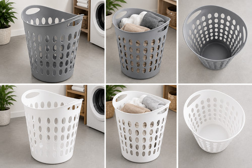 Large laundry basket - laundry, plastic