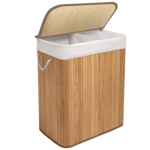 Bamboo laundry hamper 105l - laundry,