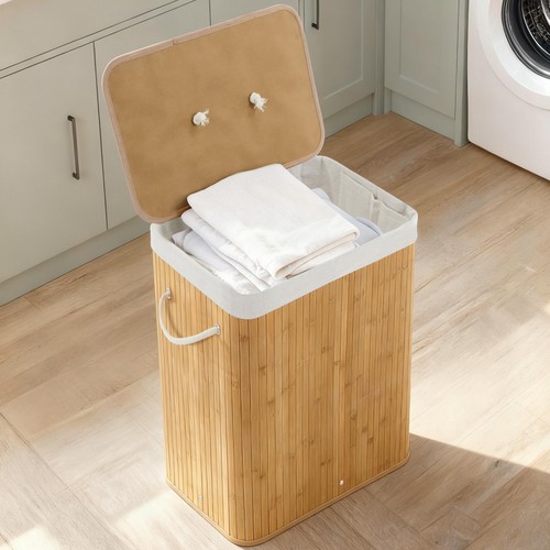 106l bamboo laundry basket - 106l,