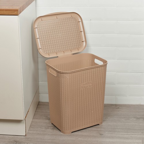 45l plastic laundry basket - plastic,